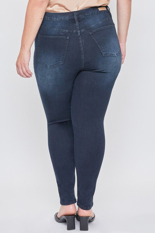 Missy Plus High-Rise 1-Button Skinny Jean