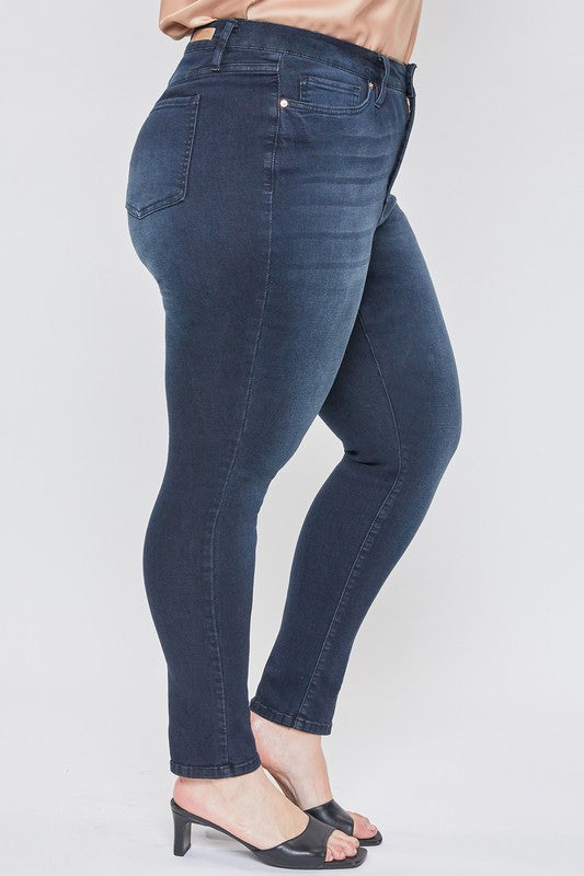 Missy Plus High-Rise 1-Button Skinny Jean