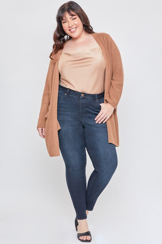 Missy Plus High-Rise 1-Button Skinny Jean